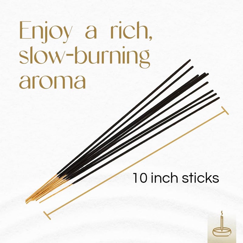 Gonesh - Extra Rich Scented Incense Sticks - Non-Toxic 10â€ Slow Burn Aromatic Sticks - Sage - 100 Pack - Image 5
